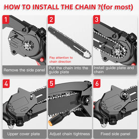 FIFCHALL pointed-teeth 4-inch chain for efficient small-wood cutting tasks