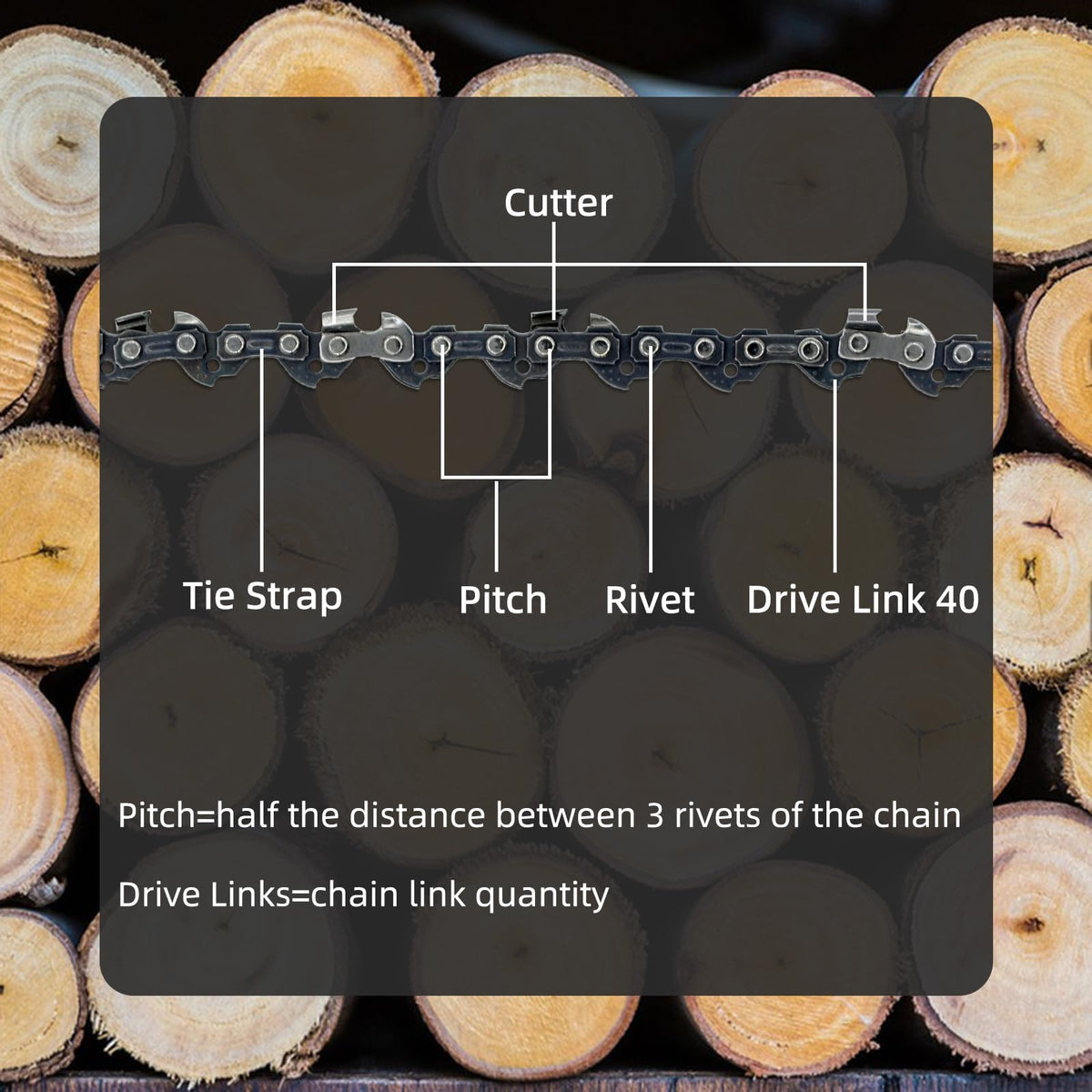 Fifchall S40 LP pitch chain for smoother cuts
