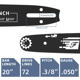 Fifchall three-pack chains for Husqvarna provide ready replacements