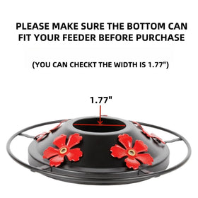 FIGEPO cover closeup—perches and ports enable multiple hummingbirds to feed.