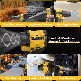 Fiihio 2-in-1 blower and duster design simplifies home and car cleaning.