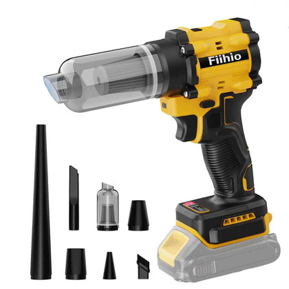 Fiihio cordless leaf blower with Dewalt compatibility enables versatile outdoor tasks.