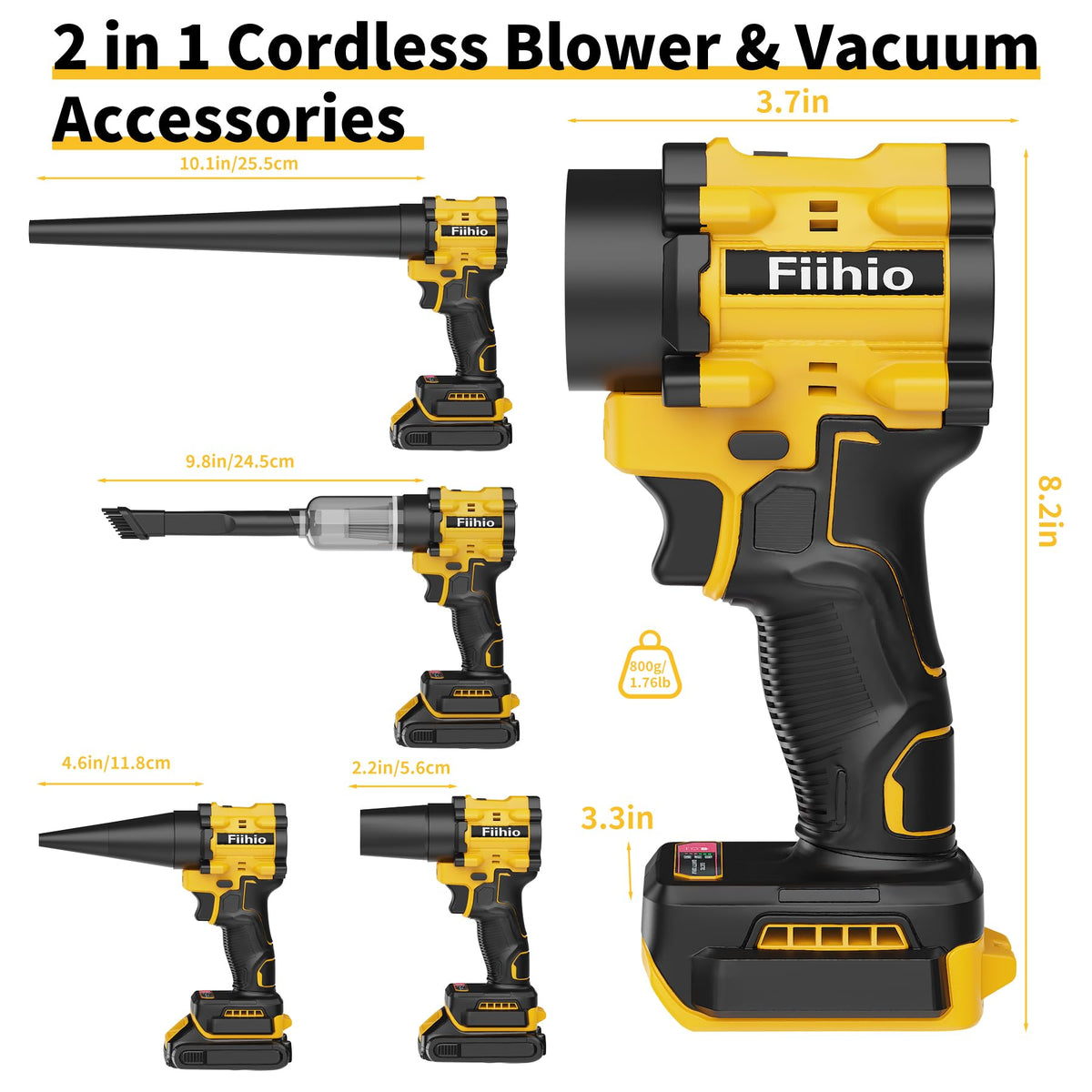 Fiihio portable one-handed grip enables easy use anywhere.
