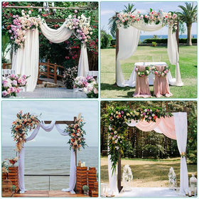 Fikowo wooden arch doubles as a chic backdrop for photoshoots.