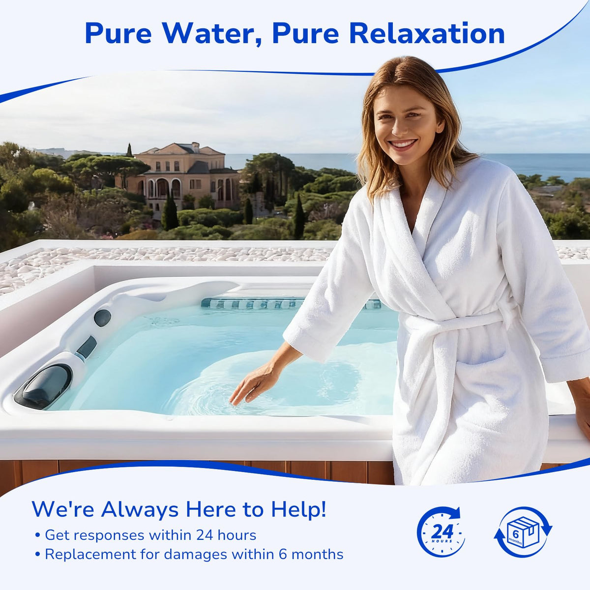 Fil-fresh free-flow core enhances water circulation in spa