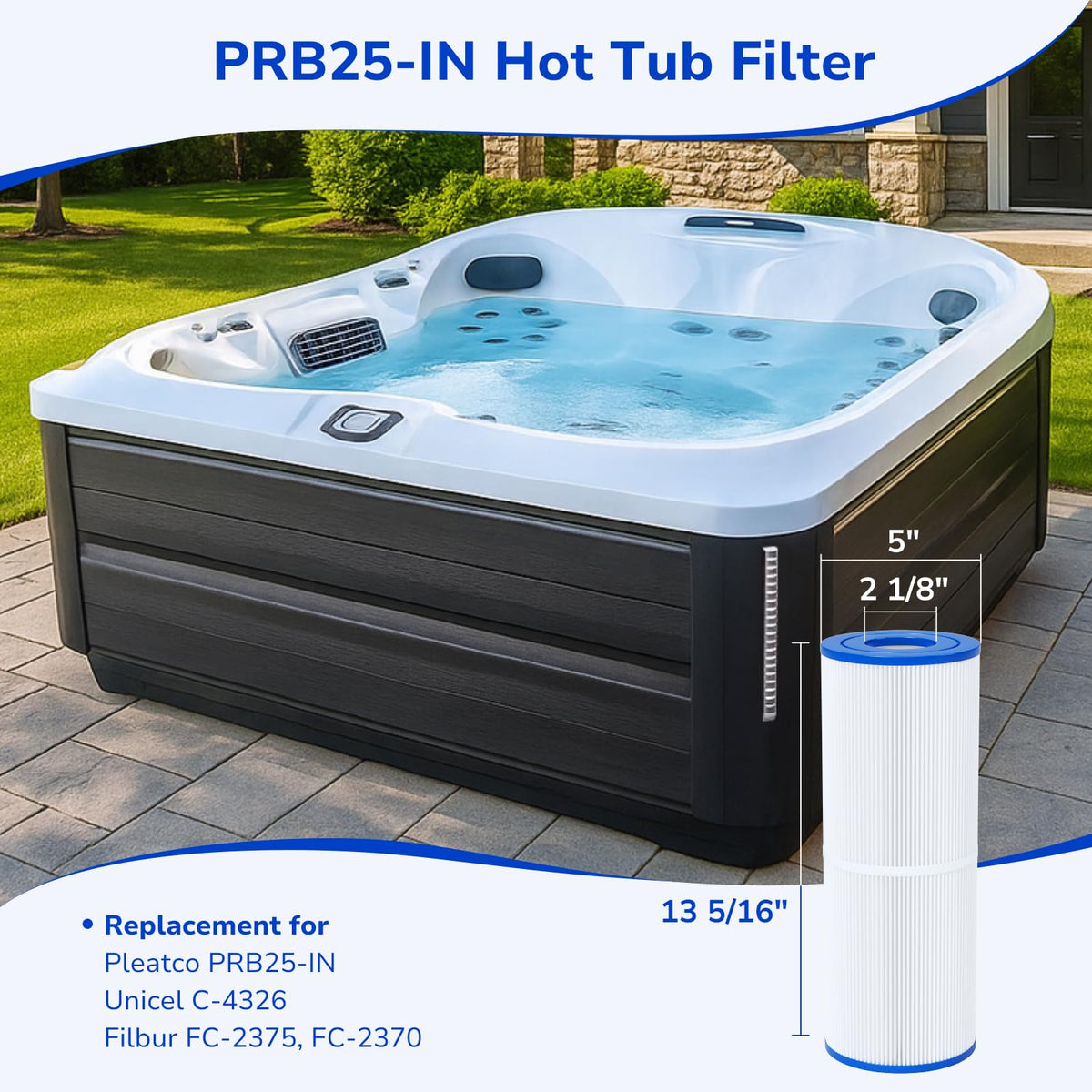 Fil-fresh PRB25-IN drop-in filter compatibility with multiple brands