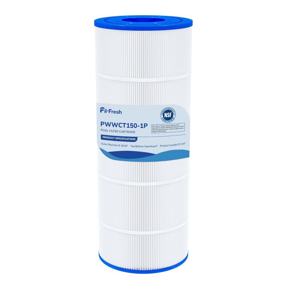 Fil-fresh PWWCT150 compatibility improves pool filtration options.
