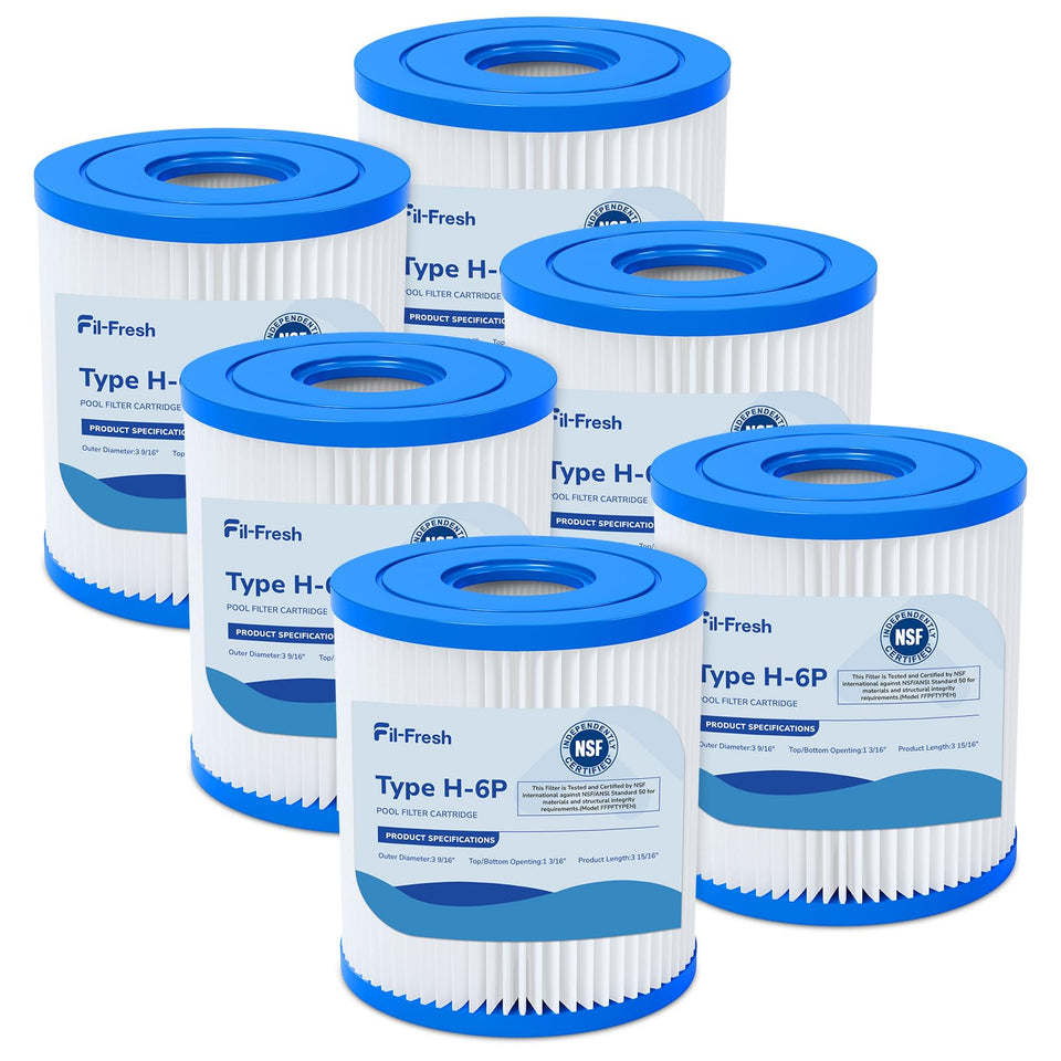 Fil-fresh Type H cartridge front view showing compatibility and filtration benefits.