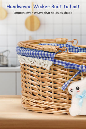 Filano Easter table display doubles as a decorative centerpiece and toy bin.