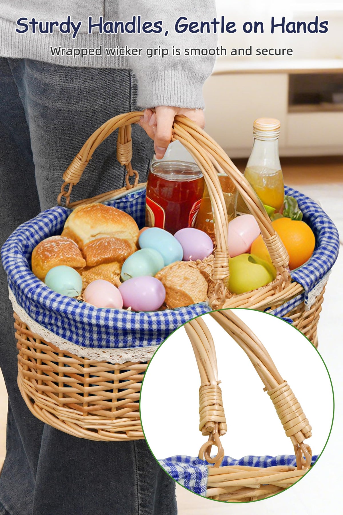Filano reusable basket supports seasonal décor and everyday organization.