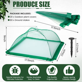 FillTouch ground stakes 80-pack anchor covers securely for stable outdoor protection.