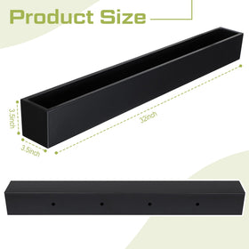 FillTouch rectangle planter with drainage holes and plugs for flexible watering.