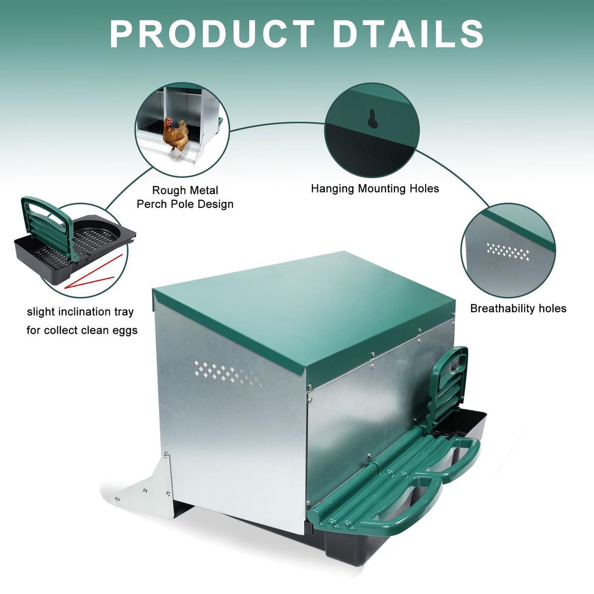 Filterhualv easy-install nesting box, ready in minutes.