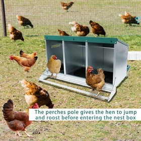 Filterhualv heavy-duty metal nesting box for durable outdoor use.