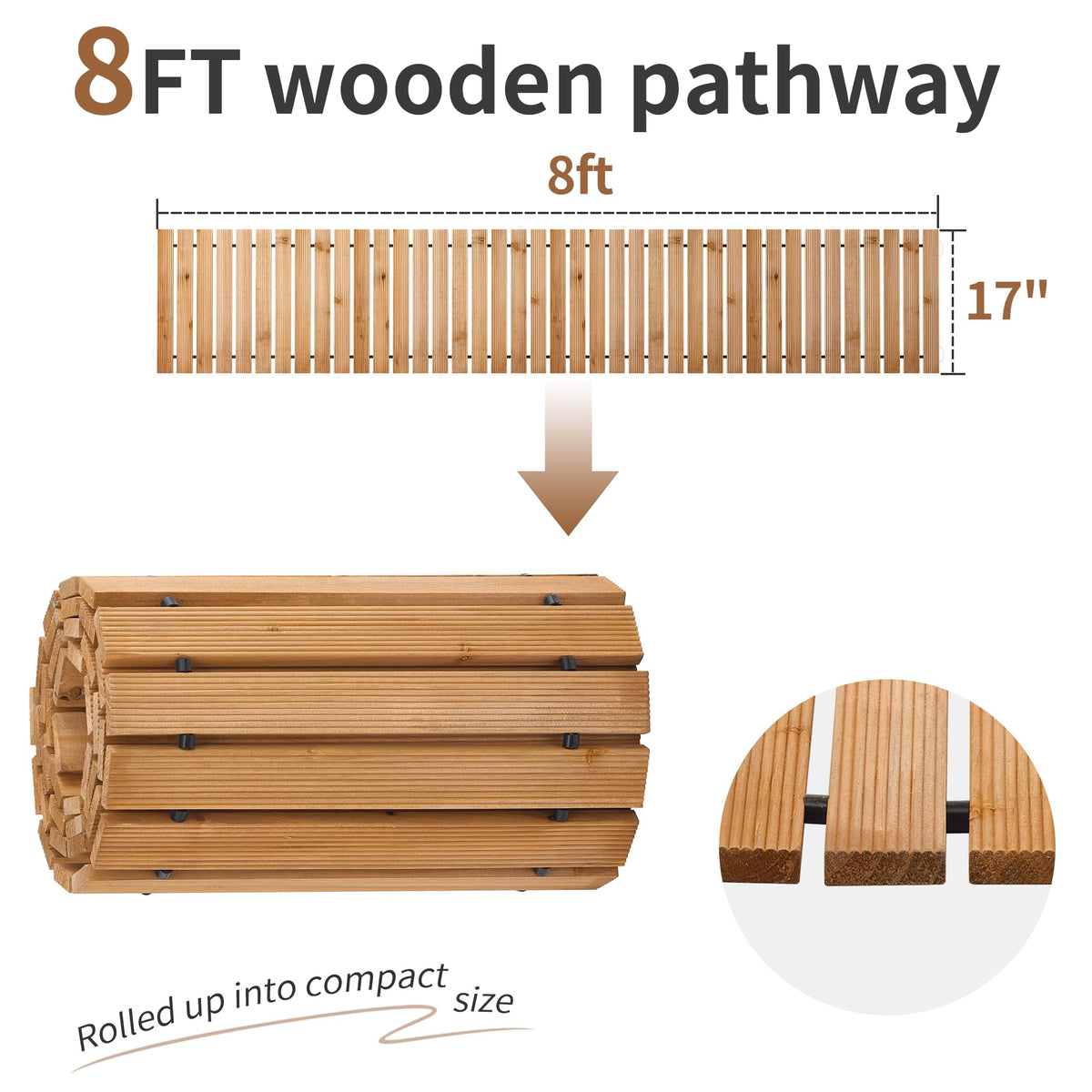 FILWH backyard beach wedding path offers versatile walkways.