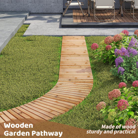 FILWH decorative rustic path adds charm to outdoors.