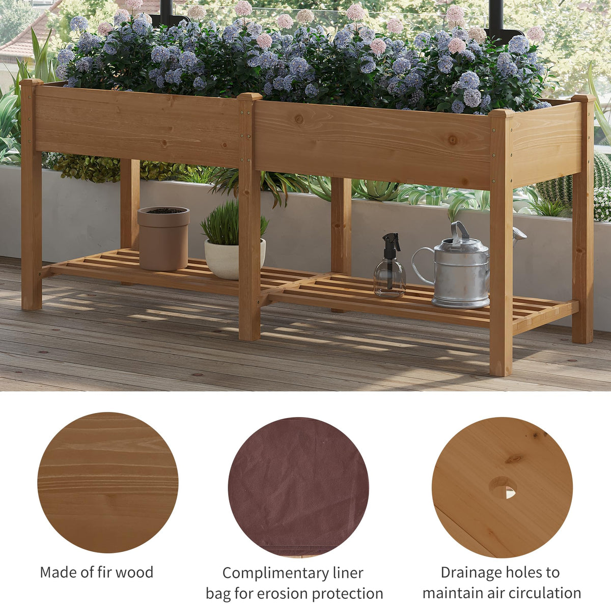FILWH small 34x18x30-5in planter for compact spaces