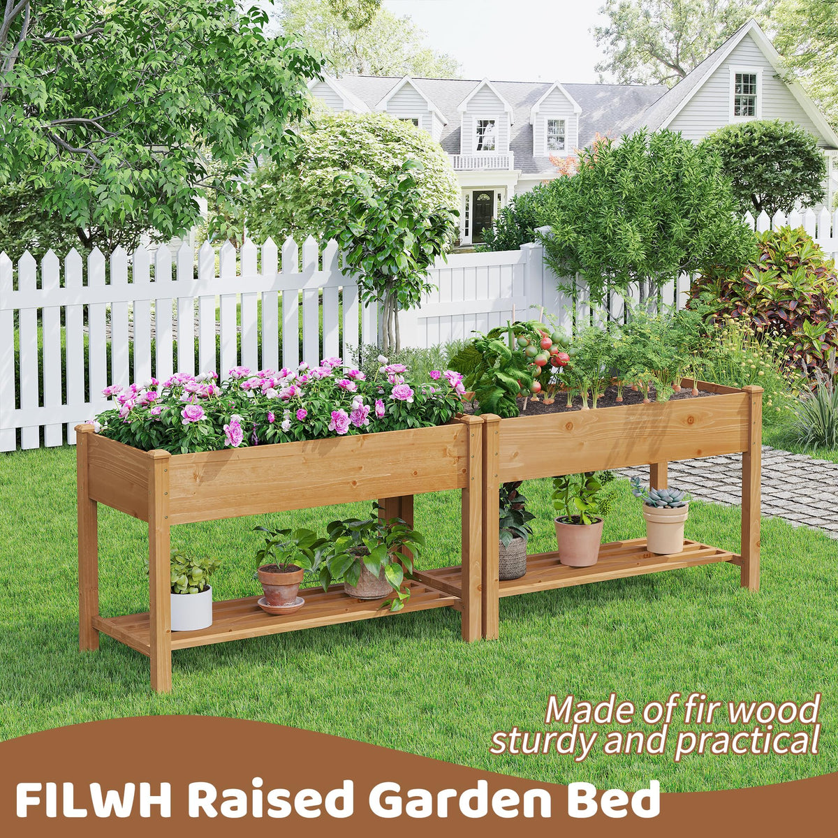 FILWH reinforced bottom bars ensure stable outdoor use and longevity