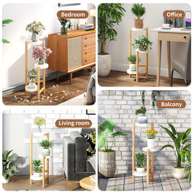 FILWH sturdy alpine bamboo frame with iron trays detail