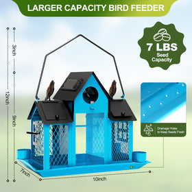 FIMOFIDRE 7-pound capacity reduces refills and keeps birds fed longer.