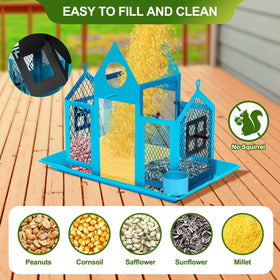 FIMOFIDRE Squirrel-Proof Design keeps seeds available for your feathered visitors.