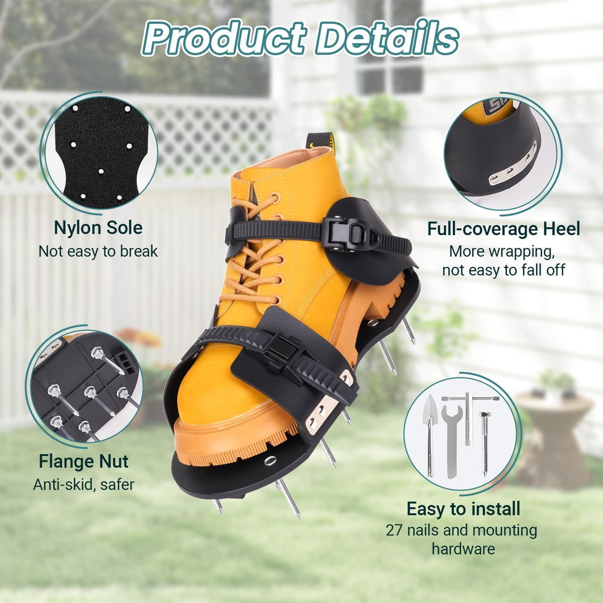 FIMXSD aerator shoes include T-handle wrench for maintenance.