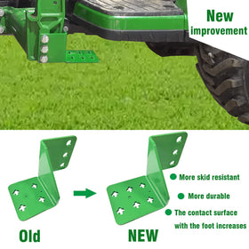Finalawolf bolt-on 6in driver step with green powder coating for weather resistance.