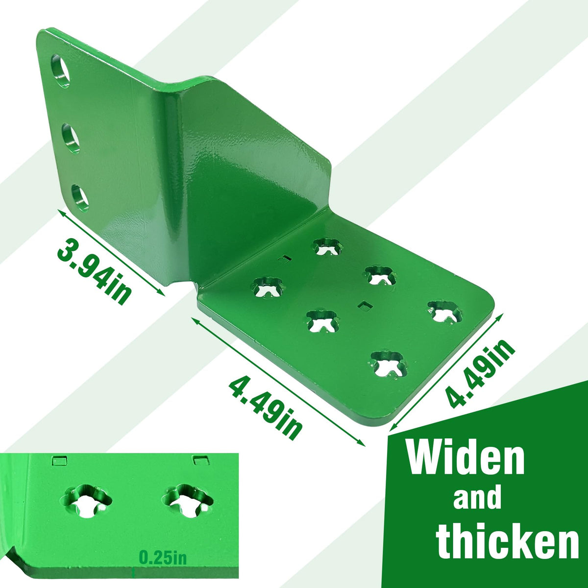 Finalawolf bolt-on 6in tractor driver step—widened foot tread for safer footing.