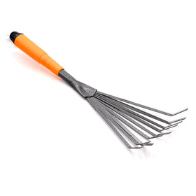 Finder Steel Hand Rake 156-length design for efficient soil prep