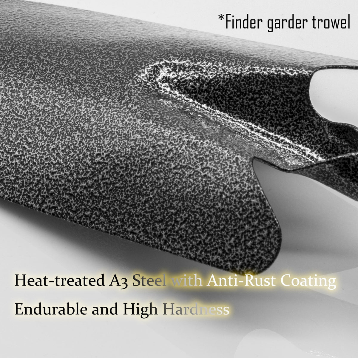 Finder Steel Hand Rake anti-rust coating ensures long-lasting garden use