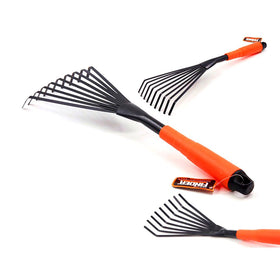 Finder Steel Hand Rake ideal for garden sweeping and bed cultivation