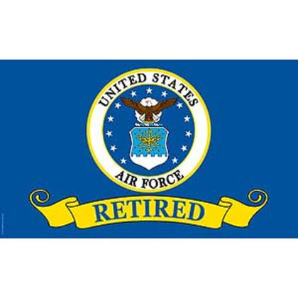 FindingKing U.S. Air Force Retired Flag 3ft x 5ft with grommets for flagpole display