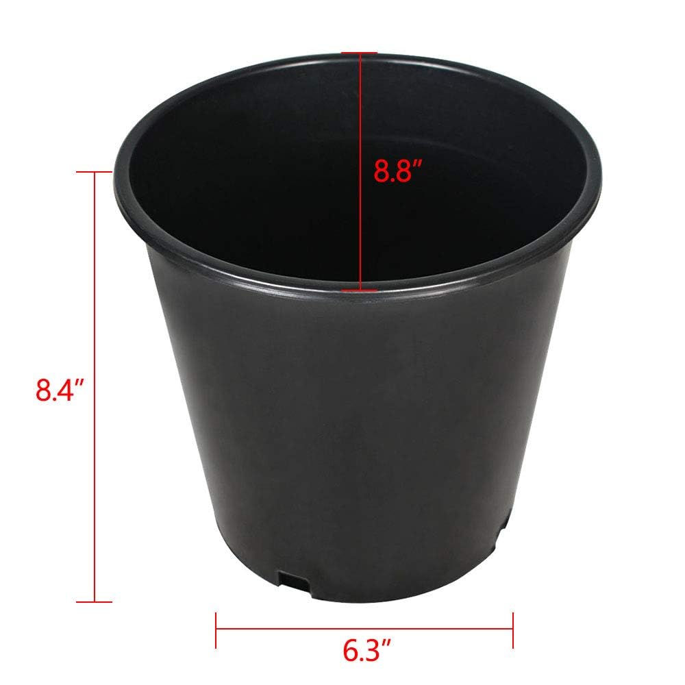 Findmall nursery pot bottom view highlights drainage holes for healthy root airflow.