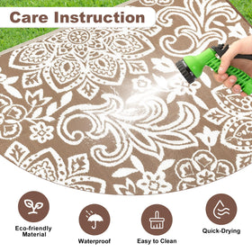 Findosom outdoor rug easy to clean and stain resistant