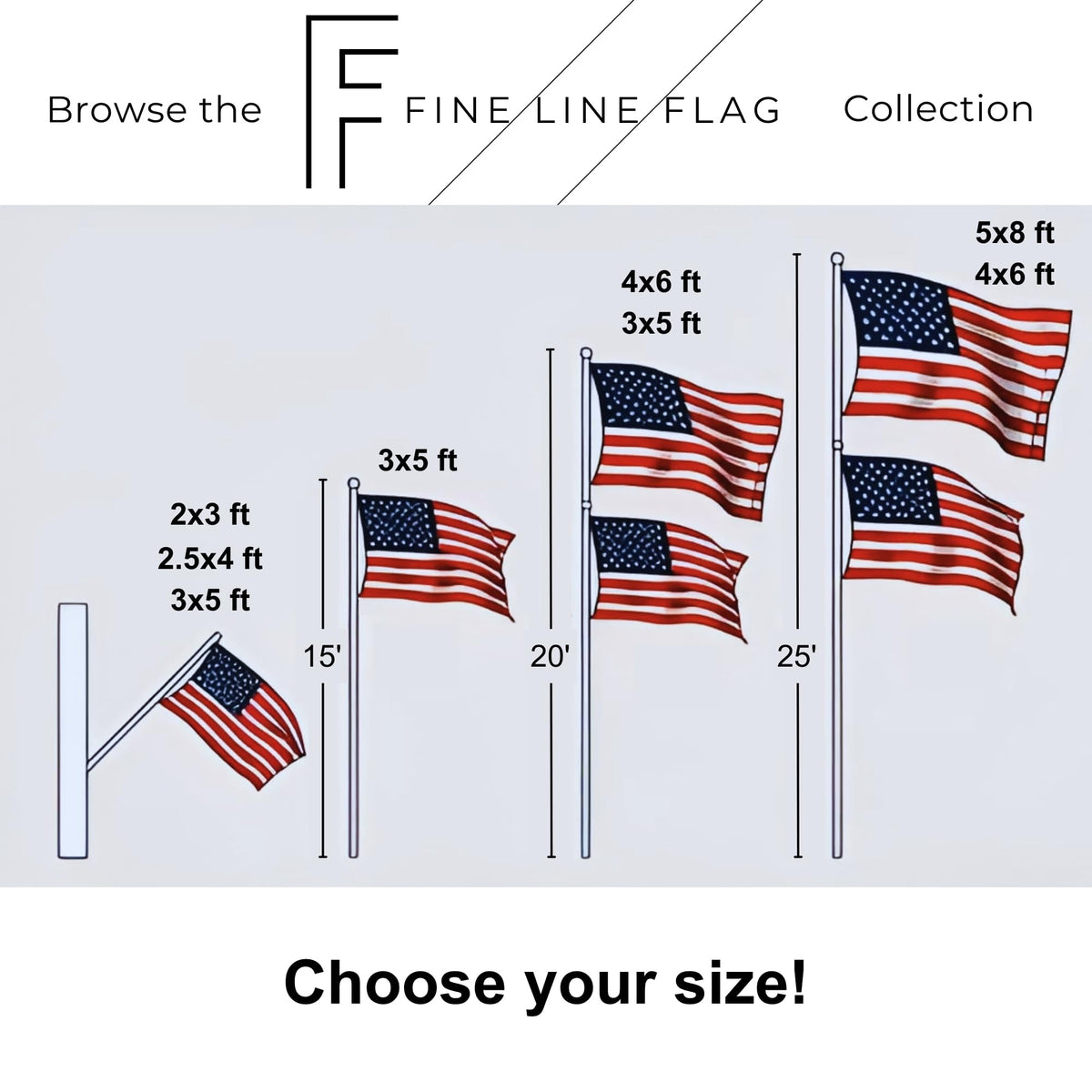 Fine Line Flag porch-display-ready flag shown on a home exterior.