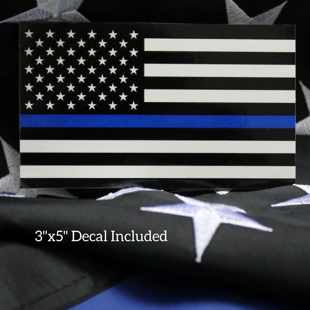 Fine Line Flag heavy-duty header and brass grommets ensure secure outdoor mounting.