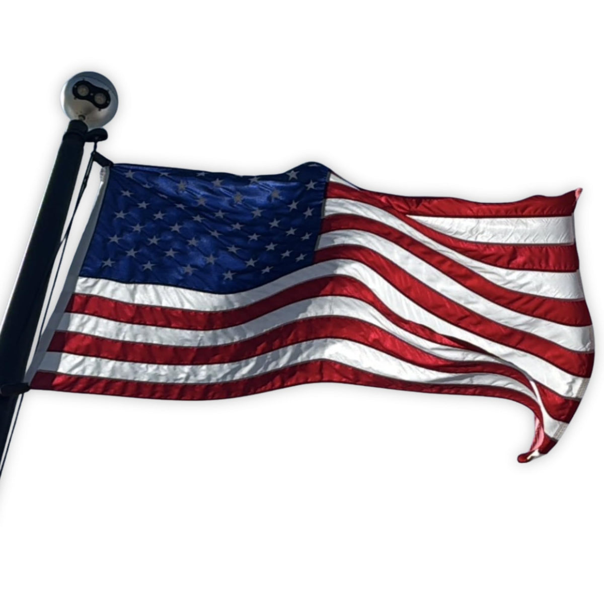 Fine Line Flag heavy-duty flag in outdoor setting for USA display