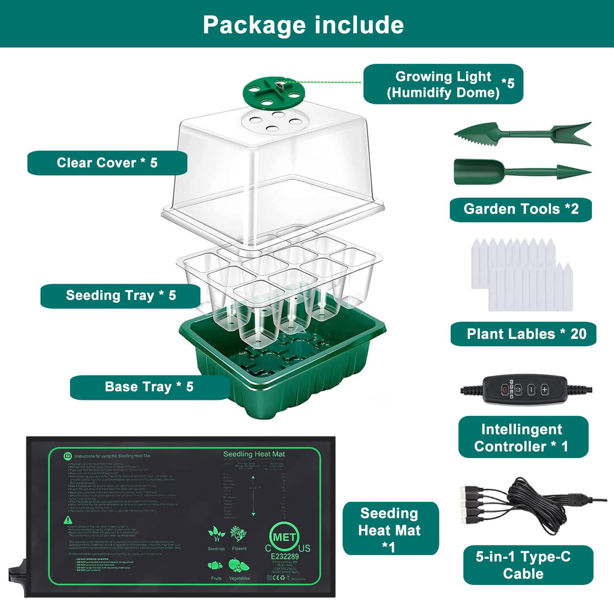 FINEST+ seedling trays with adjustable vents help manage temperature and humidity.