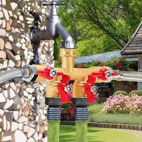 Finest+ standard 3/4-inch thread fits most outdoor faucets and hoses.