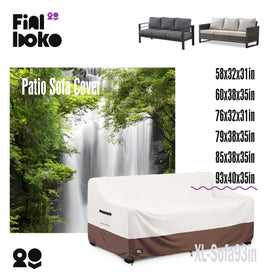 Finiboko beige brown modern cover complements outdoor spaces while guarding cushions.