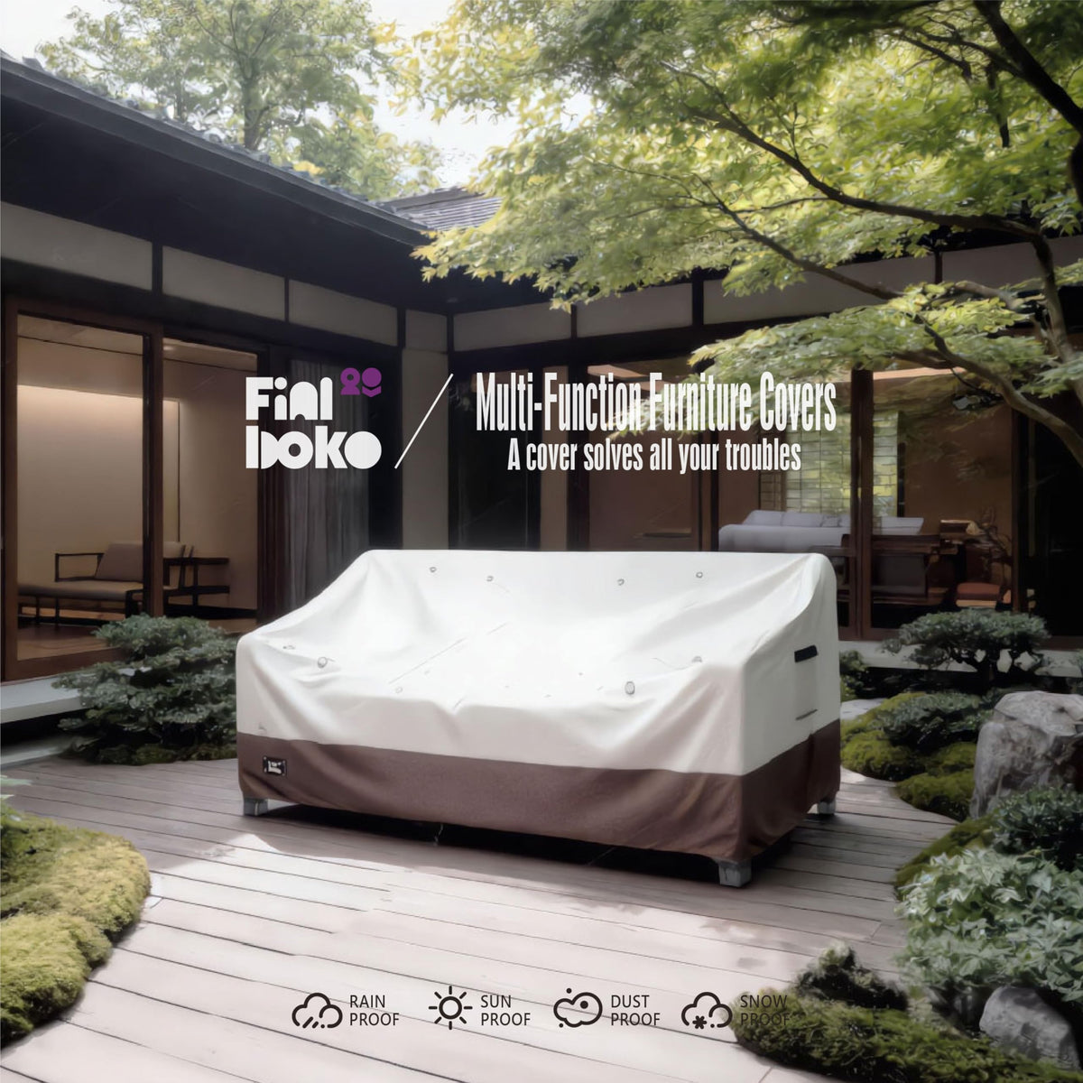 Finiboko easy-clean design cleans quickly with water or a damp cloth.