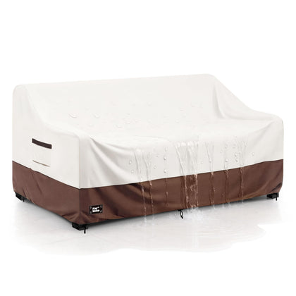 Finiboko sofa cover provides waterproof protection for terrace furniture against rain and sun.