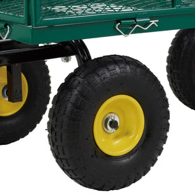 Finnhomy heavy-duty cart supports up to 1000 pounds for heavy loads.