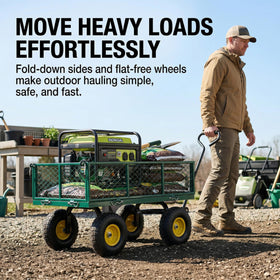 Finnhomy heavy-duty cart dimensions 40.5 x 21 x 21.6 inches.