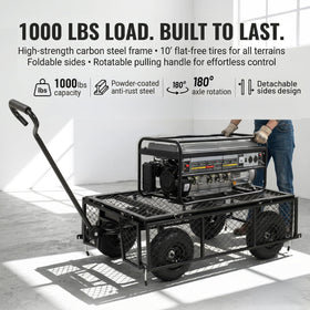 Finnhomy mesh platform 40.5 x 19.6 inches for spacious payloads.