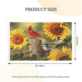 Fiokroo bright sunflowers garden flag adds cheerful color to patios.