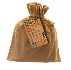 Fir Tree gloves arrive in a reusable cloth bag, ideal for gifting.
