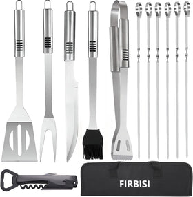 FIRBISI BBQ tong with anti-slip handle for secure grilling.