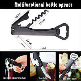 FIRBISI skewers, bottle opener, and storage bag for organized outdoor grilling.