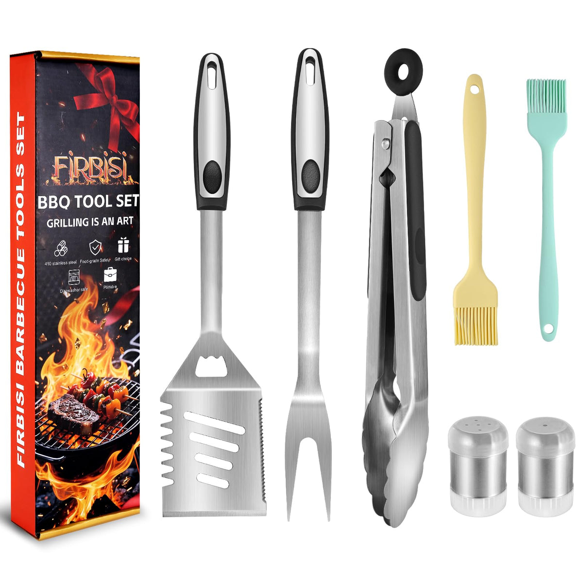 Firbisi BBQ spatula for precise flipping and comfortable grip